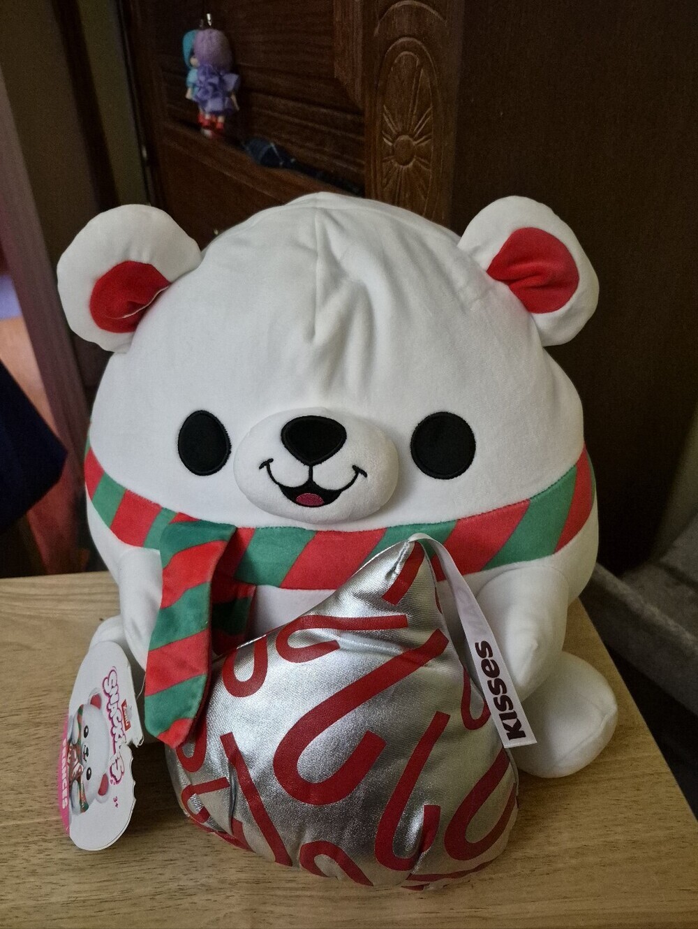 Snackles Frances Hershey Kisses 14" Plush Stuffed Polar Bear ZURU With Tags